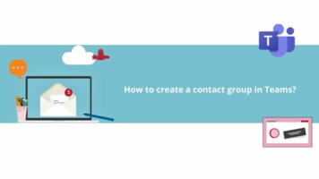 How to create a contact group in Teams?