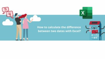 How to calculate the difference between two dates with Excel?